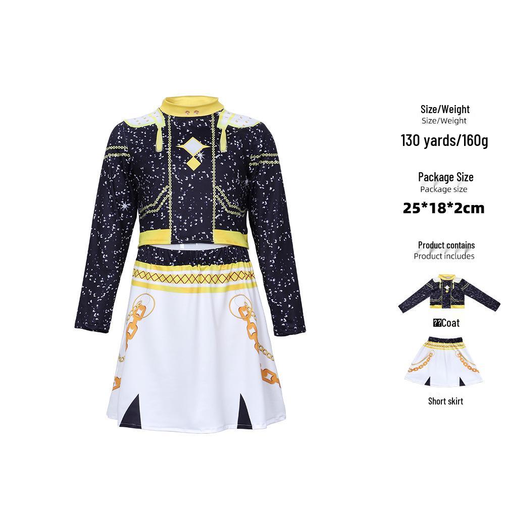 Crossk-pop Demon Hunter Girl Cosplay Costume - Zoey's Children's Day Stage Performance Outfit Set