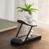 Unique Exercise Pose Flowerpot Creative Fitness Figure Flower Pot, Resin Succulents Pot with Treadmill Yoga And Decorative Plant Container for