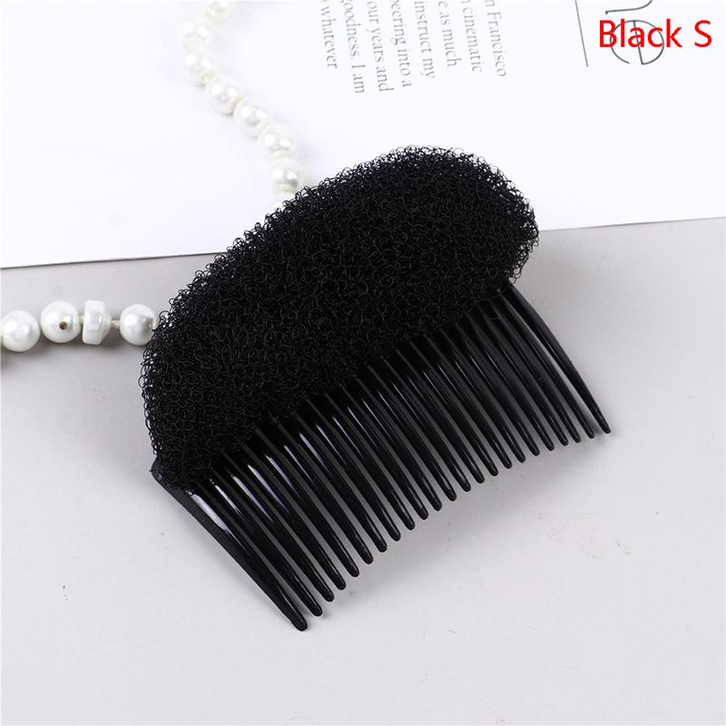 1/2/3/8Pc Black Bump It Up Volume Reusable Hair Fluffy Sponge Hair Base Styling Insert Tool Hair Puff Sponge Clip Hair Bun Maker