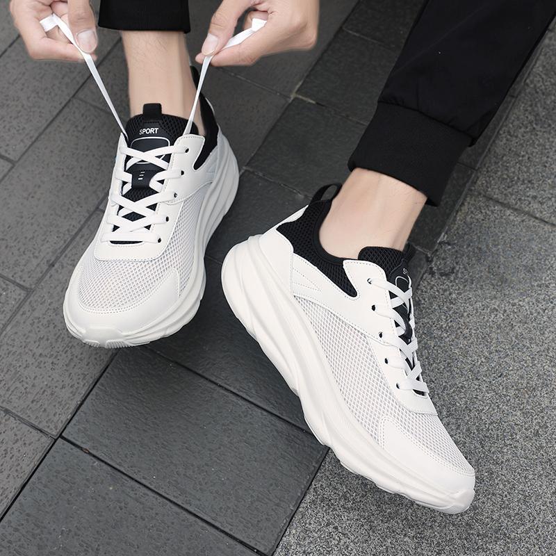 Mesh Shoes Hollowed Out Breathable Large Size Men's Shoes Light Casual Sports Shoes Non-slip Wear-resistant Running Shoes