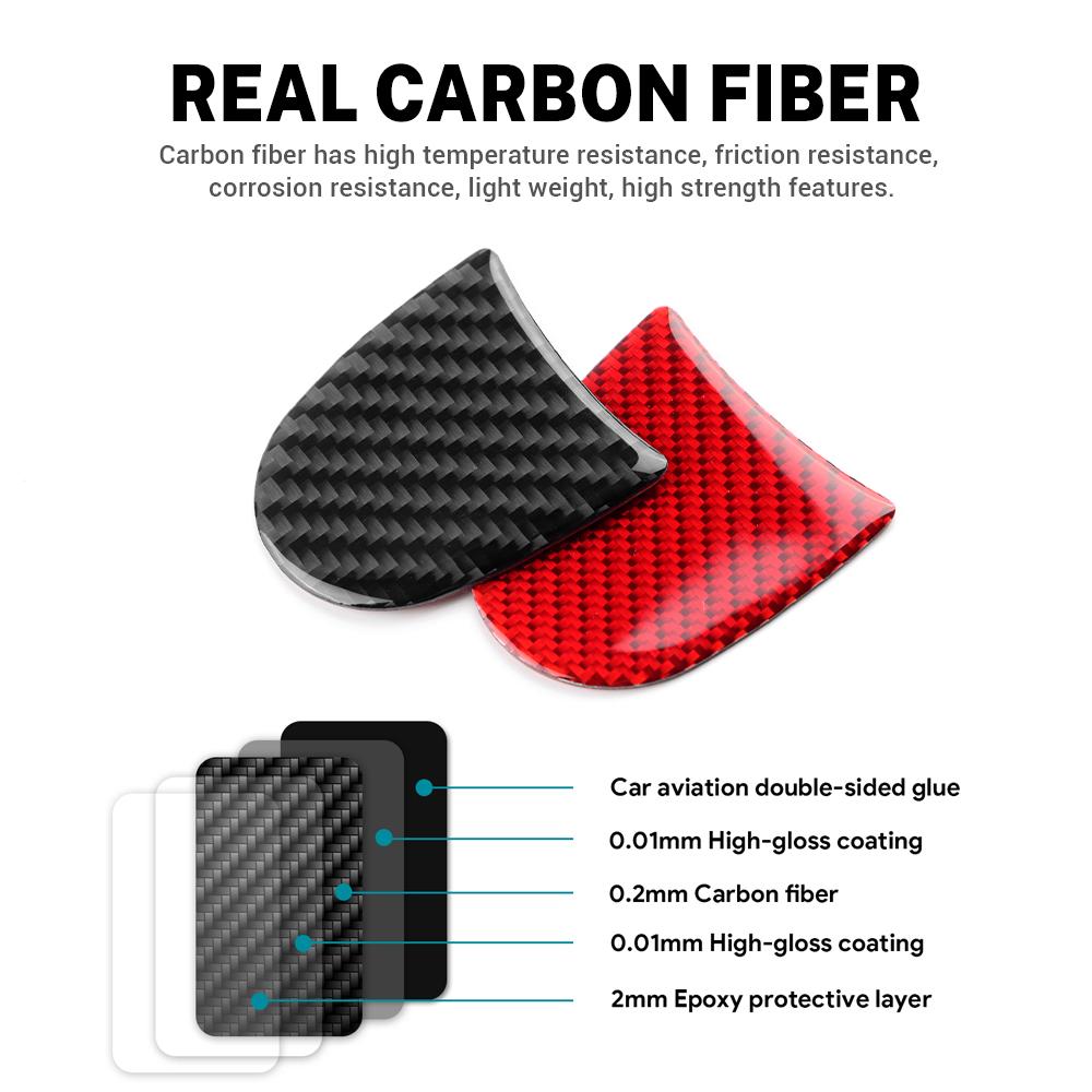 Real Soft Carbon Fiber Sticker For Subaru Crosstrek 2025 Impreza 2025 Car Below Steering Wheel Panel Interior Trim Accessories