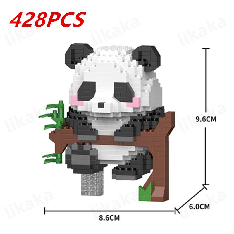 Cute Panda Building Blocks DIY Blocks Micro Blocks Creative Panda Animal Toys Diamond Bricks Toys for Children Boys Girls Gifts