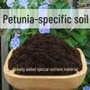 Petunia Premium Nutrient Soil for Flowers & Plants: Fermented, Organic, Breathable, Loose, Ideal for Seedlings & Potting.