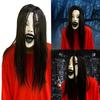 Women Creepier Head Gear Prop Scary Crying Woman Headgear with Long Hair, Halloween Party Cosplays Costume Headwear Prop