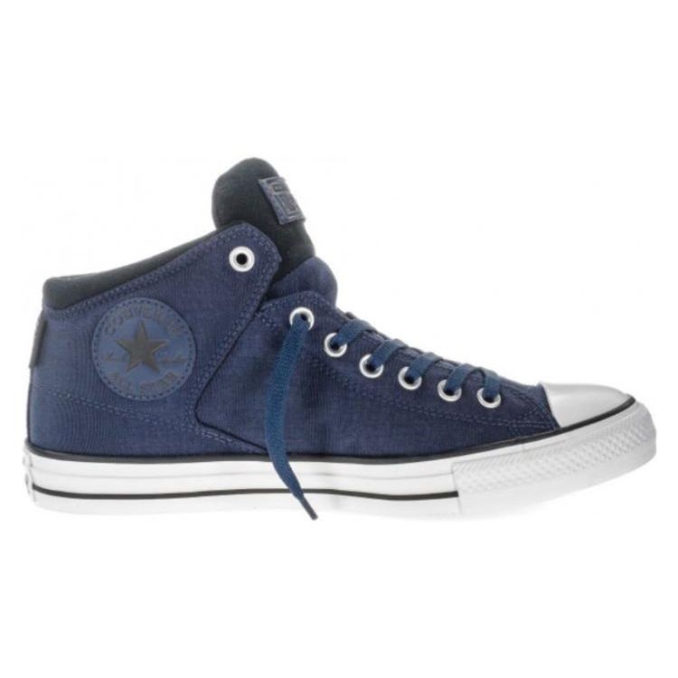 Converse Ctas High Street Comfortable Versatile Durable Lightweight High-Top Canvas Shoes Unisex Sneakers Blue White 157449C