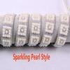 1 Yard DIY Self-Adhesive Rhinestone Tape Colorful Diamond Ribbon  Clothing Decoration