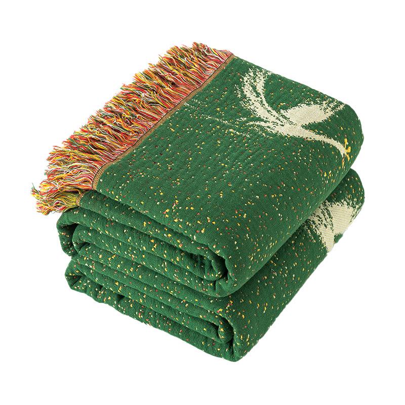 Pure Cotton Extra Large Thick Gauze Blanket - Summer Nap Cover & Sofa Towel