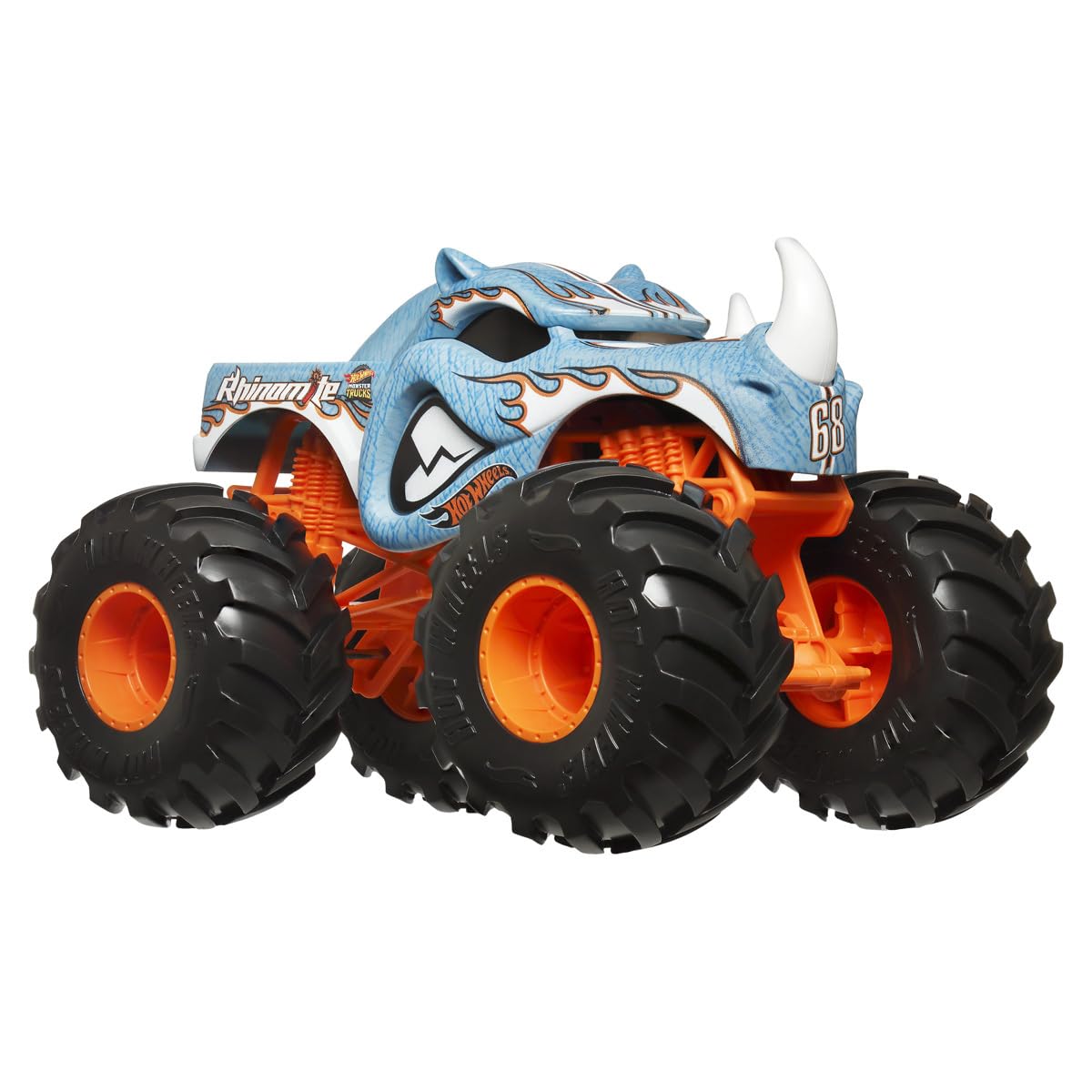 Hot Wheels Monster Truck Scale Rhinomite Toy Suitable for ages 3 and 124 Car. up. оранжевый