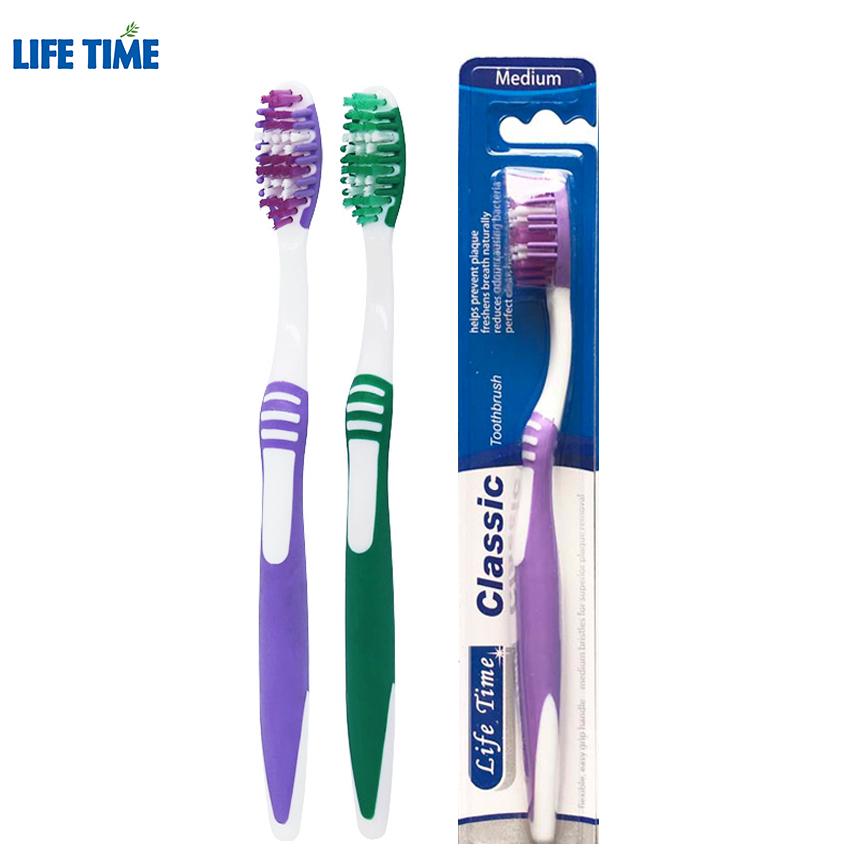 Soft Bristle Good Quality Hot Selling Toothbrush for Supermarket Free Sample розовый