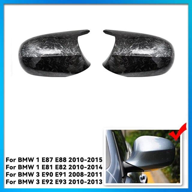 Backspegelskydd för Bmw 1 3-serien E90 E91 E92 E93 E80 E81 E87 E88 bakåtsikt kolfiberglans svart