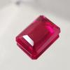 34.60 Ct Heated CERTIFIED Red Ruby Stunning Emerald Cut Loose Gemstone