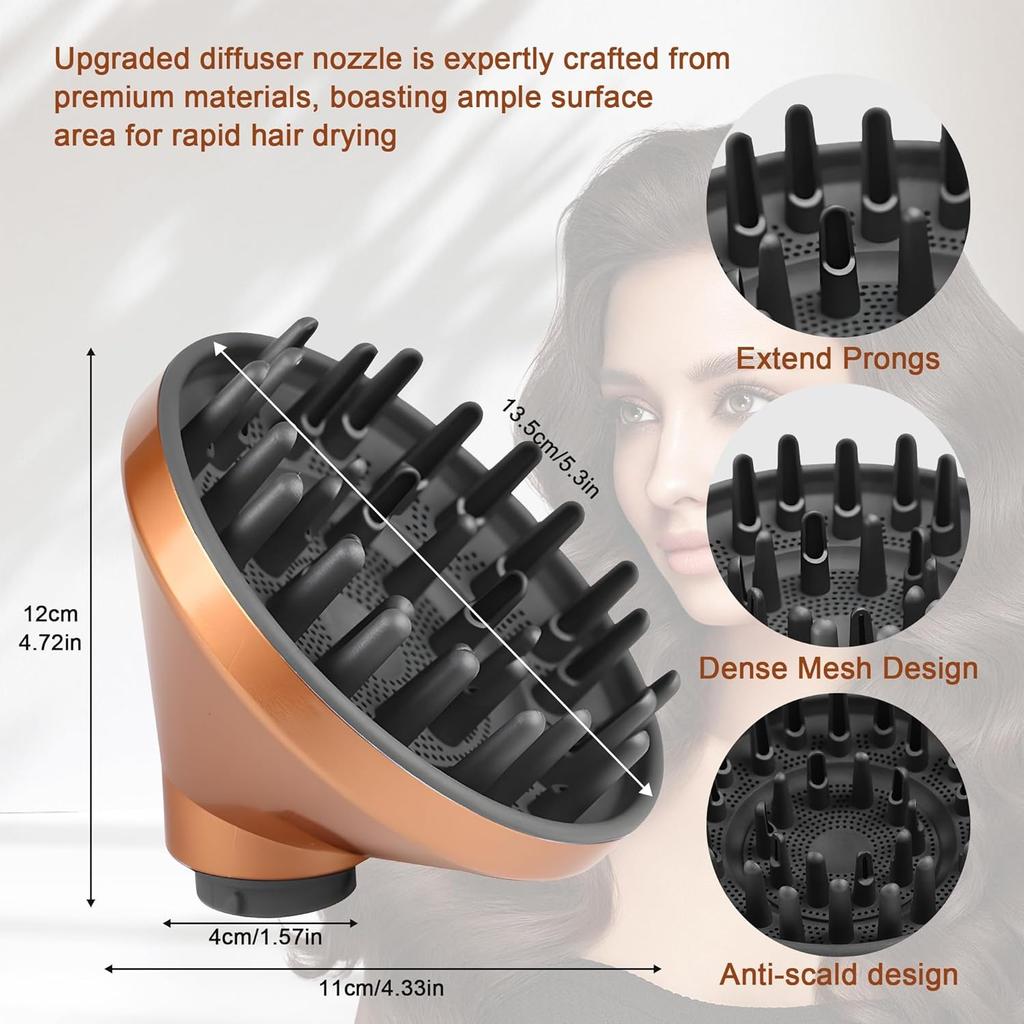 Nice Applicable Diffuser for Dyson Airwrap Styler HS01 HS03 HS05,convertible for Airwrap Styler Into Hair Dryer