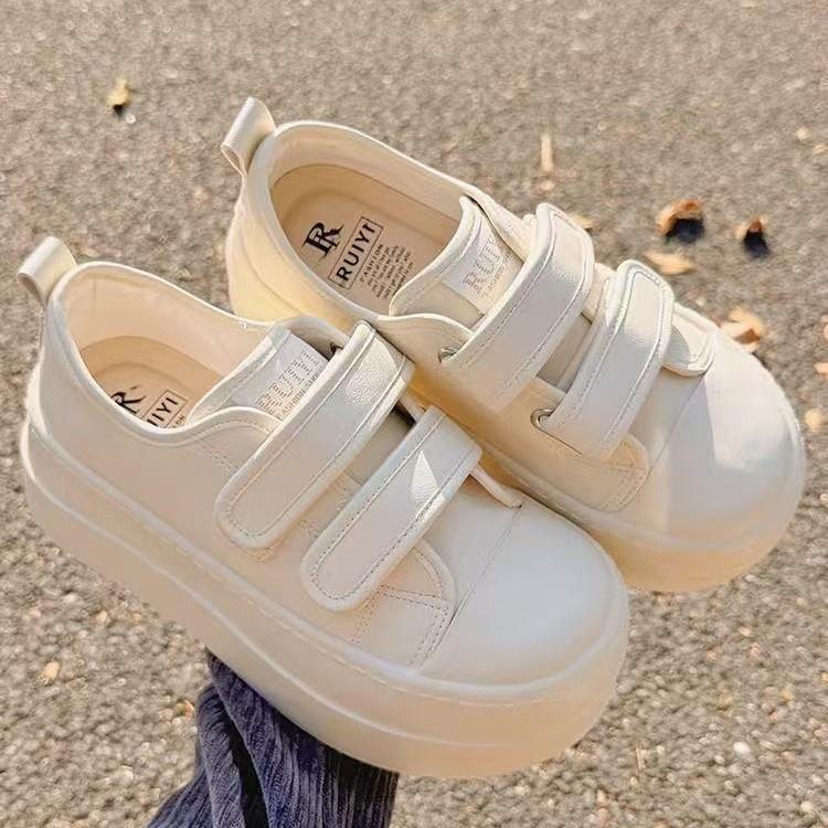 New new products with skirts Velcro board shoes platform heightening casual bread shoes