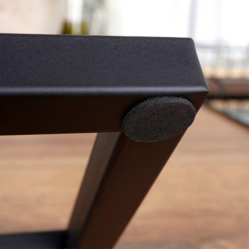 Stojak Metalowy Czarny Wino Alkohol Regał Szafka Półka na Wina 6 Butelek