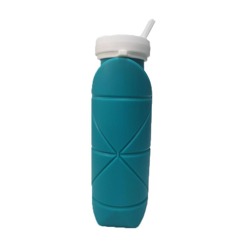 Suction Nozzle Active Kettle Silicone Folding Cups Travel Outdoor Use Portable Mini Cups 600ml
