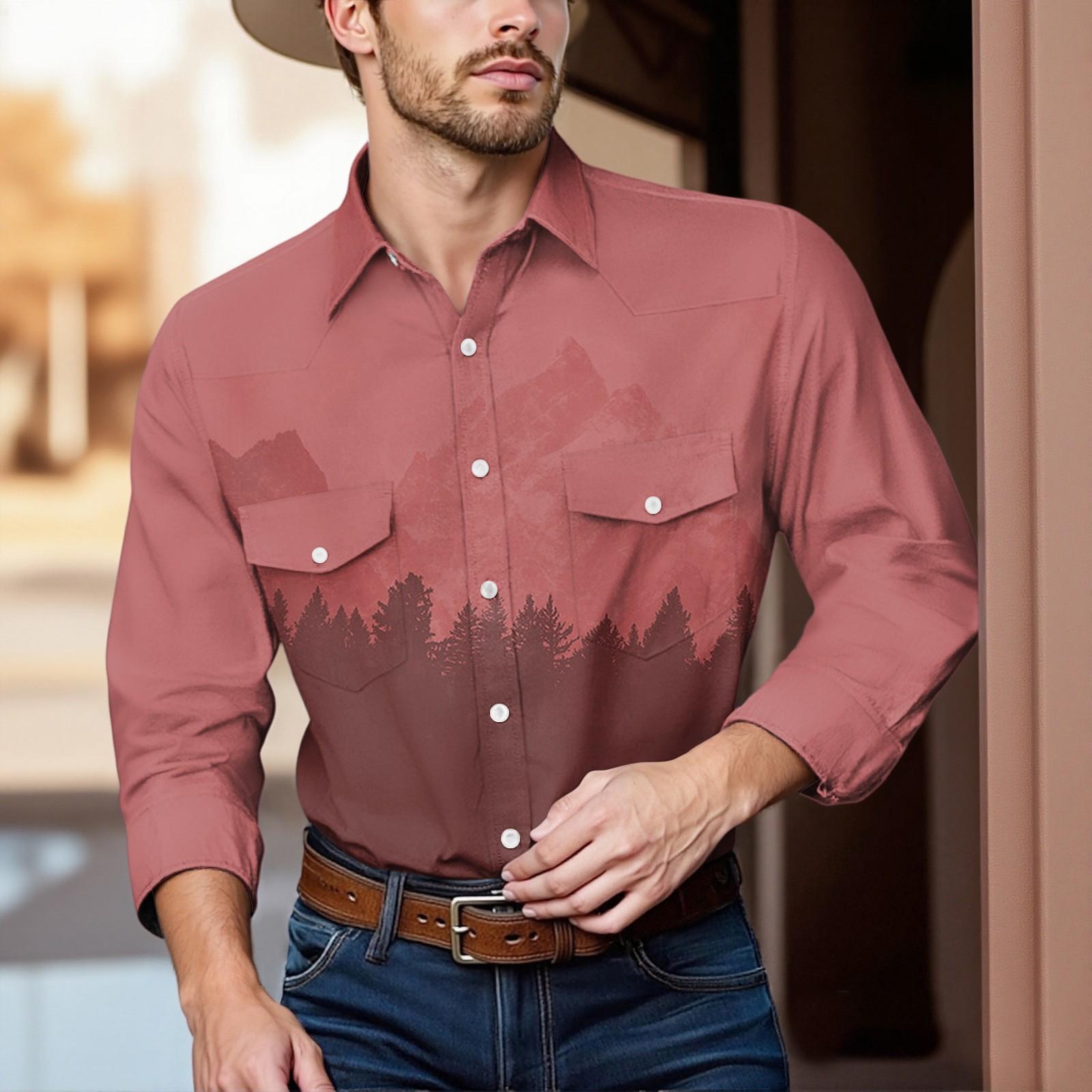 

Мужской модный топ кэжуал с короткими рукавами, лацканами и длиной до плеч XL красный