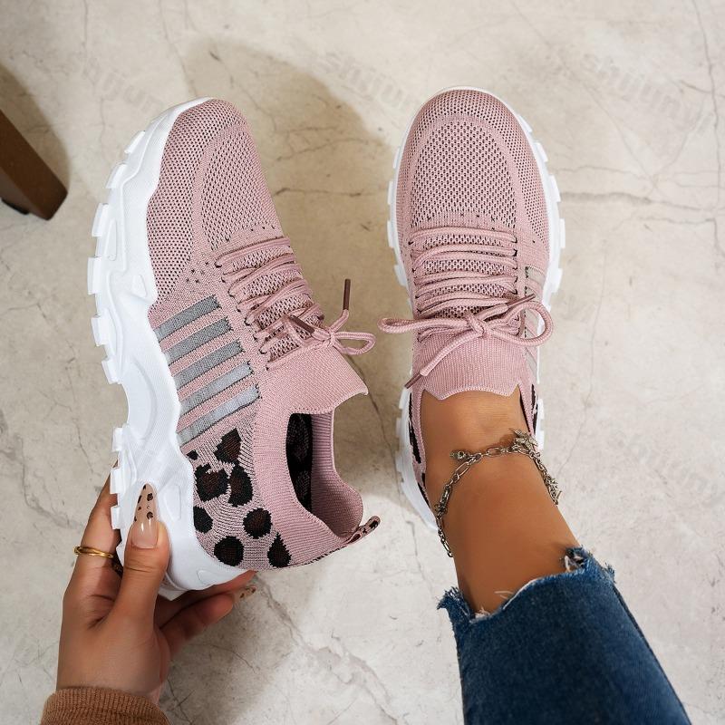 Fashion 2025 New Spring Autumn Breathable Mesh Casual Shoes Lace-up Non Slip Platform Vulcanized Shoes Comfortable Women's Sneakers