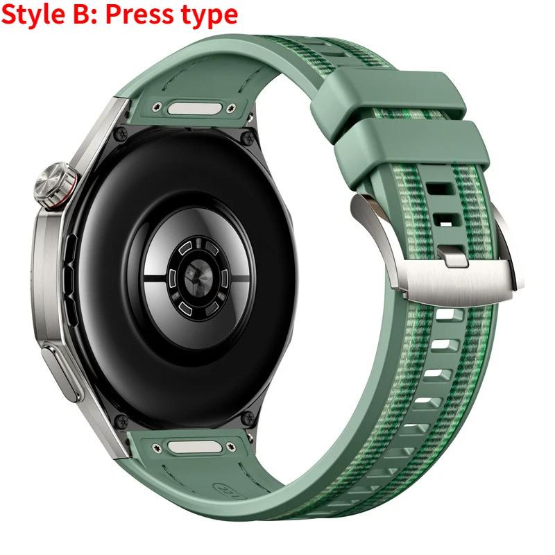 Silicone+Woven Strap For Huawei Watch GT6 Pro 46mm Sport Strap for Huawei Watch GT6 Pro 46mm Bracelet Correa Accessories