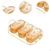 Dried Fruit Bowl with Lid, Snack Tray, Wedding Decoration, Sealed Sugar Bowls, Freshness