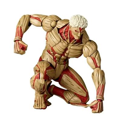 Kaiyodo Revoltech Amazing Yamaguchi: Attack On Titan Eren Jaeger - Armored and Female Titan Dual Mode Figure Great for Daily Use