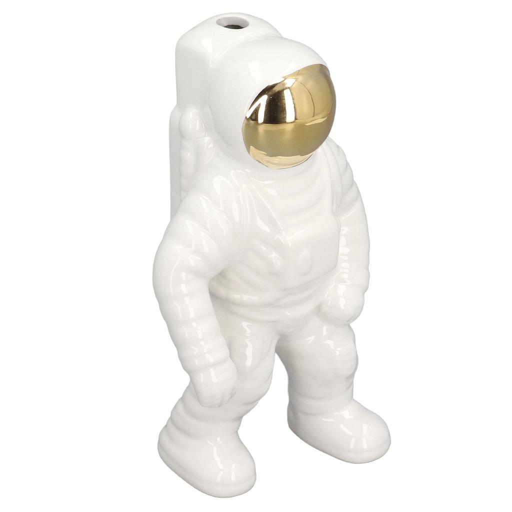 Ceramic Space Man Astronaut Figure Statue Modern Space Man Vase Sculpture Home Decoration