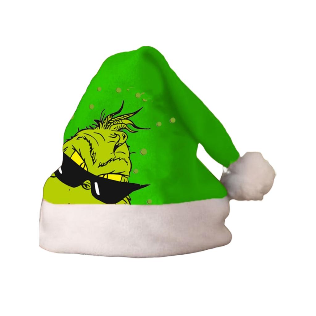 Plush Christmas Santa Hat for Holiday Party Winter Costume Accessory