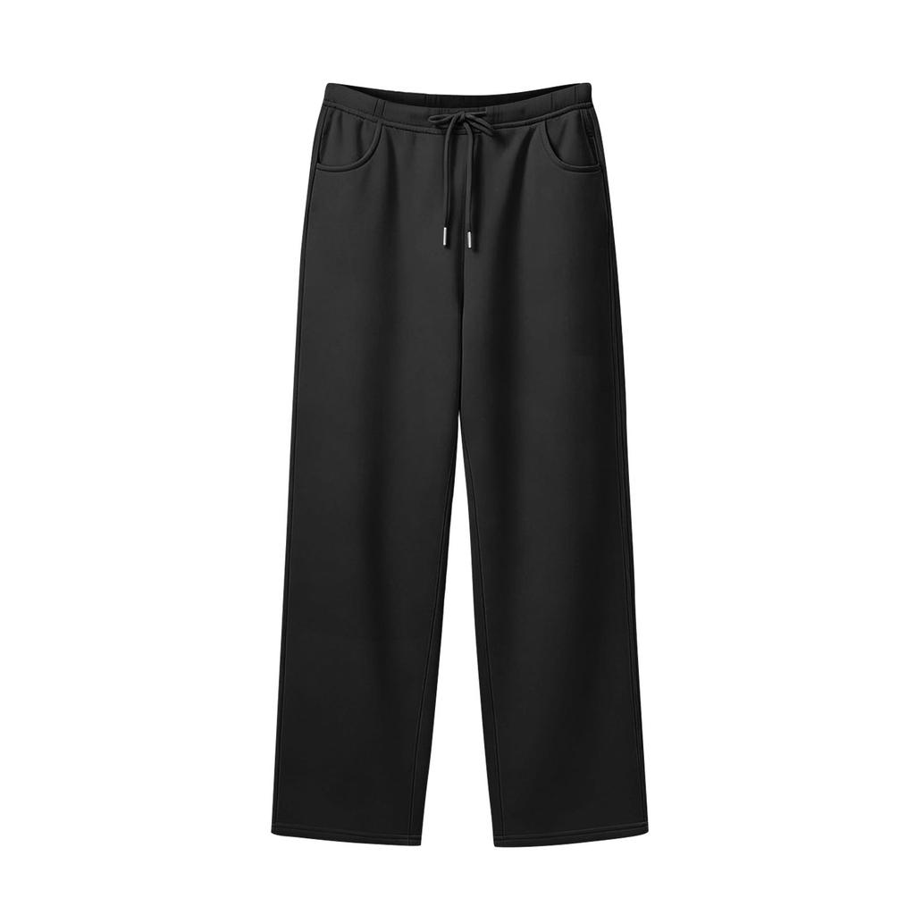 Pantalon Évasé Décontracté à Cordon de Serrage et Taille Élastique pour Femmes Pantalon de Yoga Évasé Confortable