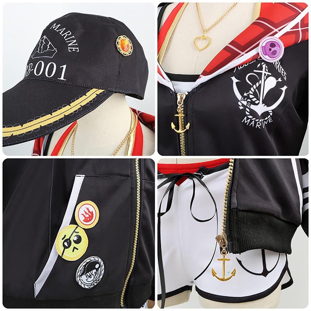 Hololive Hoshou Marin Cosplay Halloween VTuber Swimsuit Hosho Marin [milky Time]