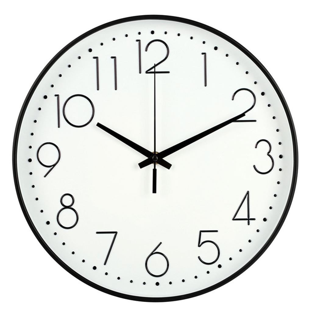 8 Inch Silent Wall Clock Non Ticking Decorative Easy To Read Round Wall Clock for Home Livingroom