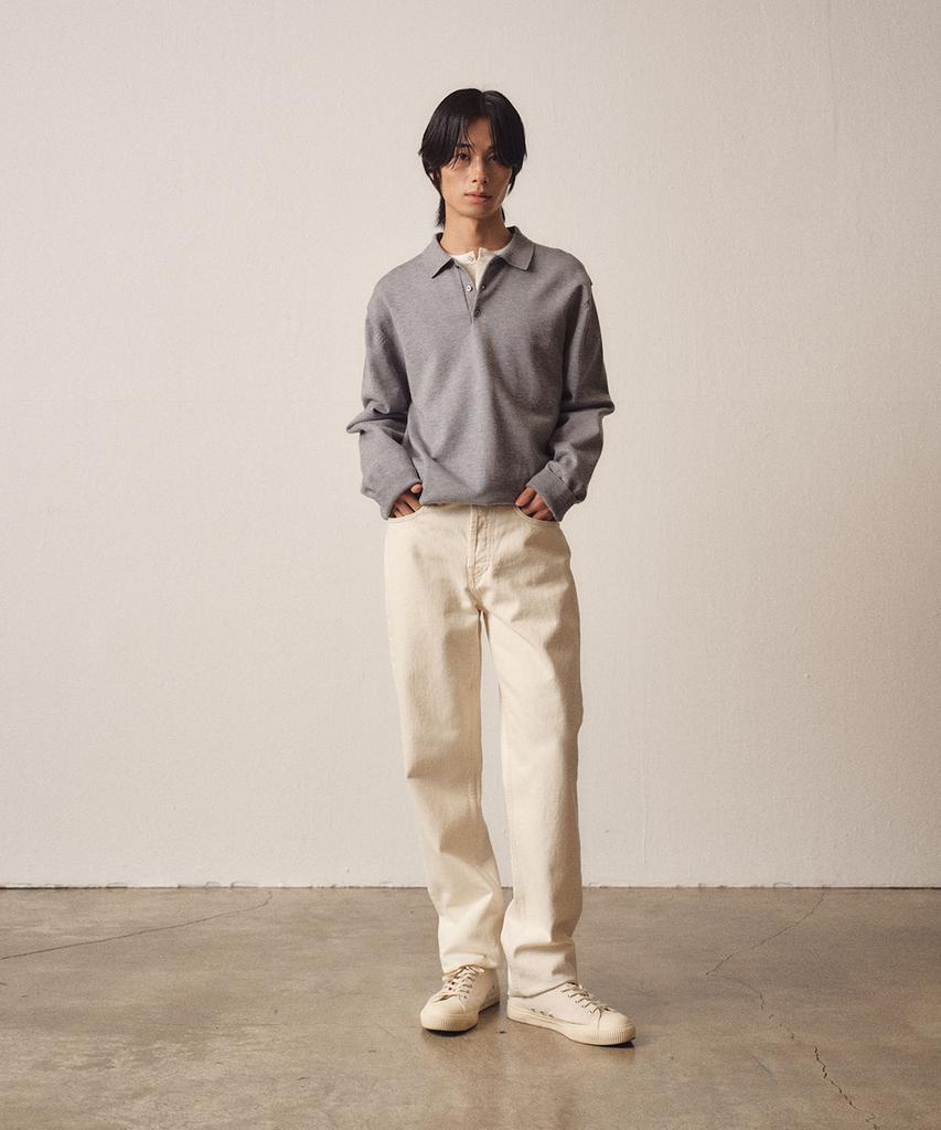 EZIO 3 Buttons Collar Knit_Grey