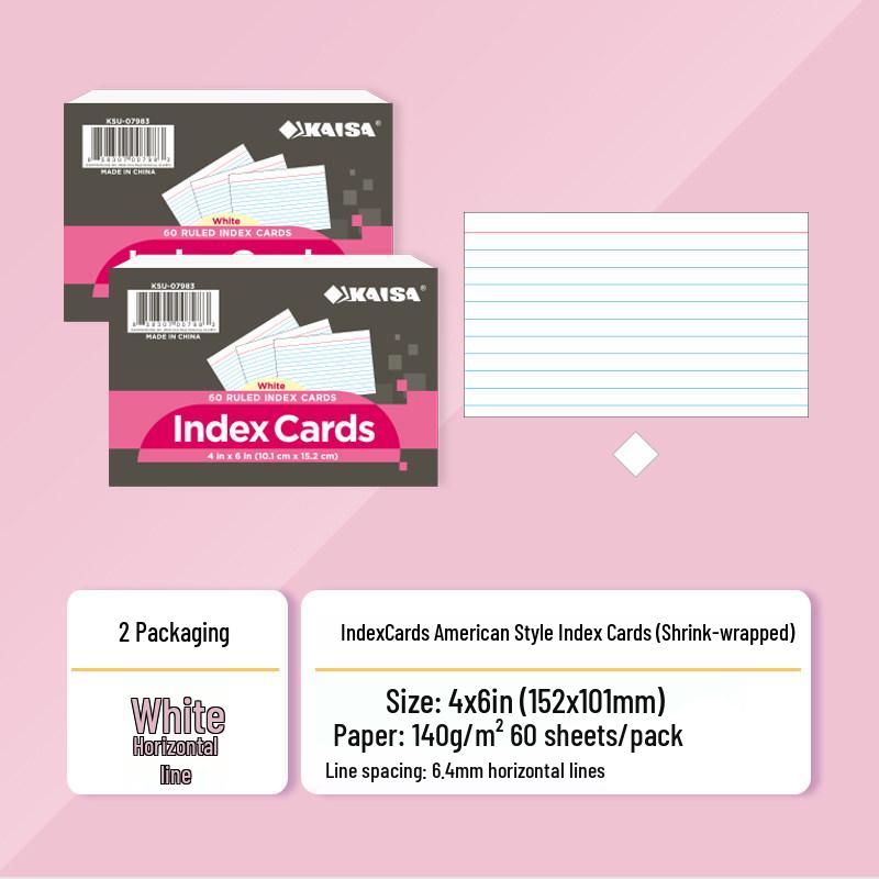 Kaisa Index Cards: Internet Celebrity Sticky Notes for Word Memory & Exam Prep