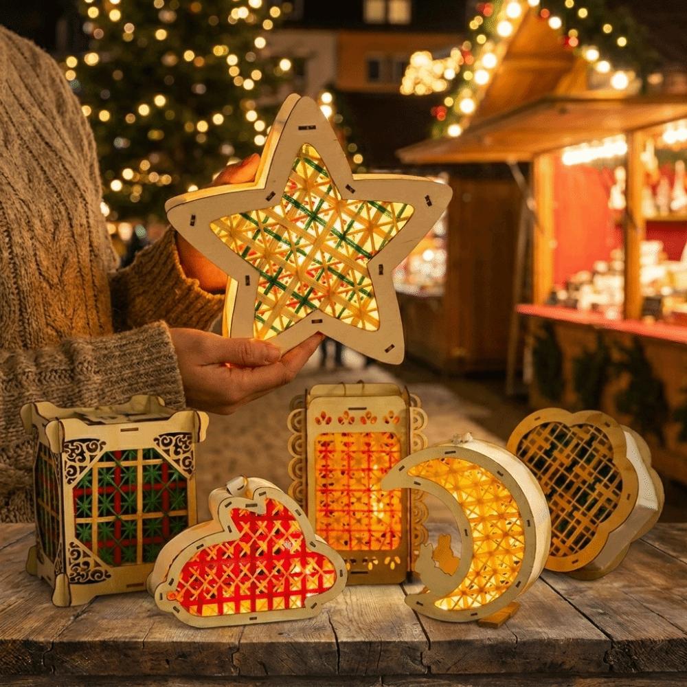 Chinese Style Bamboo Woven Lantern DIY Material Kit Handmade Lantern Traditional Decoration