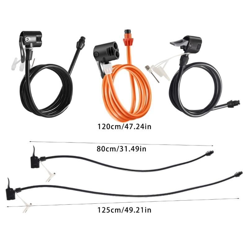 Riding Air Pumps Extension Hose Bicycles Pump Extender Inflator Valves Bike Pump Extension Tube Bicycles Pump Air Hose