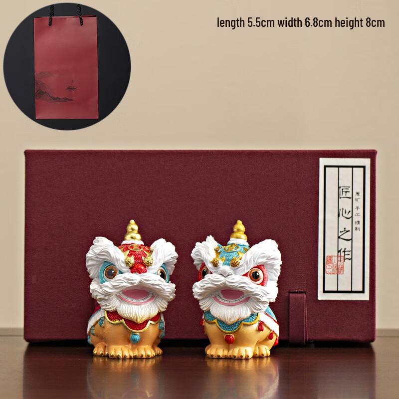 

Decorative Lion Dance Figurine Set