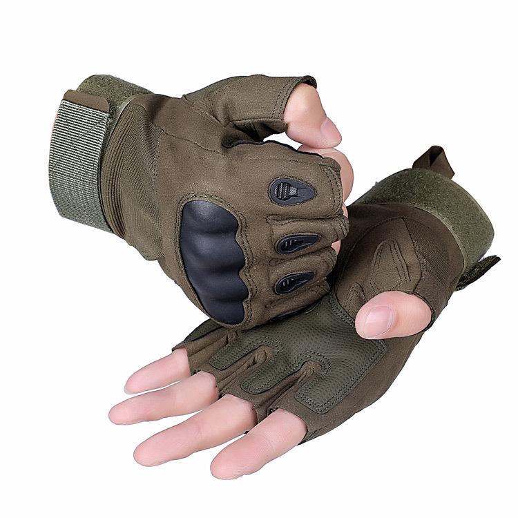 Men's Anti-Slip Tactical Half-Finger Training Gloves for Outdoor Fitness & Cycling