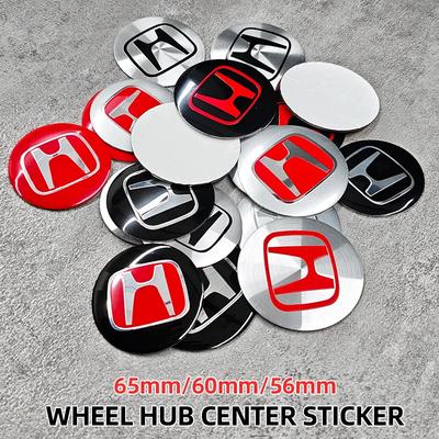 56mm 60mm 65mm Car Wheel Center Hub Cap Rim Cover Stickers For Civic Fit Jazz Accord CRV City Odyssey Passport Pilot Vezel