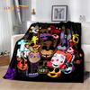 3D Horror Game F-FNAF Freddy Cartoon Soft Flannel Blanket for Bed Bedroom Sofa Picnic,Throw Blanket for Outdoor Leisure Nap Gift