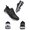 New Men's Golf Shoes Autumn/Winter Low Top Casual Sneakers Thick Base Spike Outdoor Sports Shoes Trendy Footwear