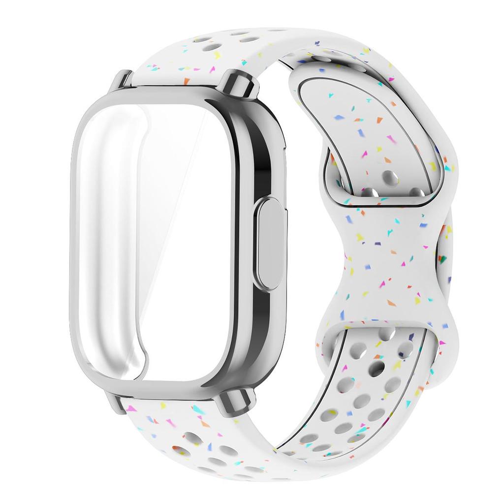 Řemínek+Pouzdro Pro Xiaomi Redmi Watch 5 active 5 Lite Ochranný Kryt Celý Displej TPU Měkký Kryt a Silikonový Prodyšný Sportovní Pásek