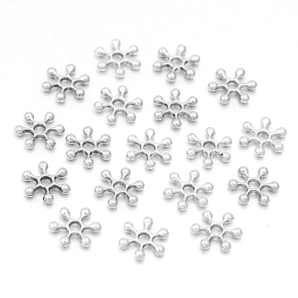 100pcs/lot Vintage Flower Bead End Caps Bead Caps Spacer Beads For Jewelry Making DIY Necklace Bracelet Earrings Accessories