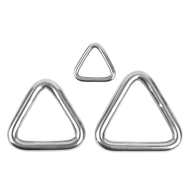 Triangelringspänne i rostfritt stål med ögleanslutning