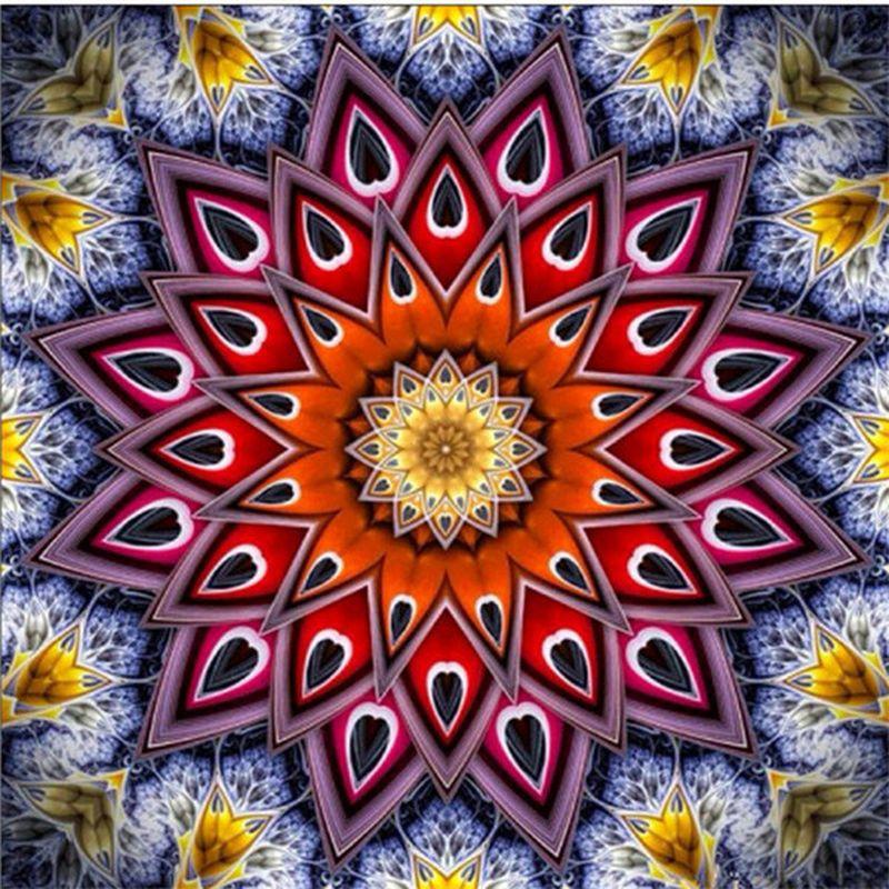5D Diamond Painting Full Diamond Mandala Round Diamond Embroidery Mosaic Home Decoration Pattern DIY Handmade New Year Gift