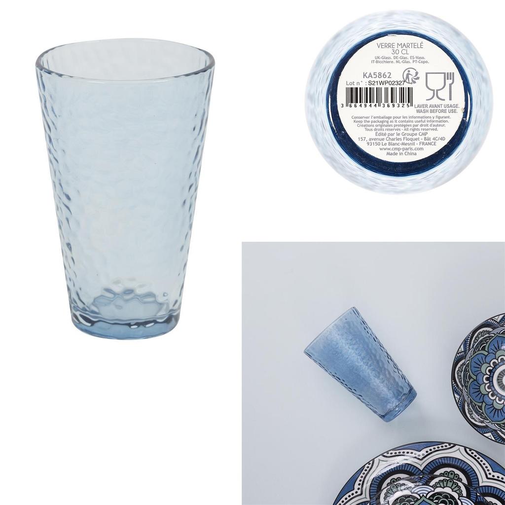 Zekrit glass blue glass 300ml