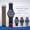 Curea de ceas din pânză de nailon de 22 mm Pentru seria Tudor Leading Submarine FXD Co-branded Biwan Floare Roșie Mică Curea de ceas impermeabilă