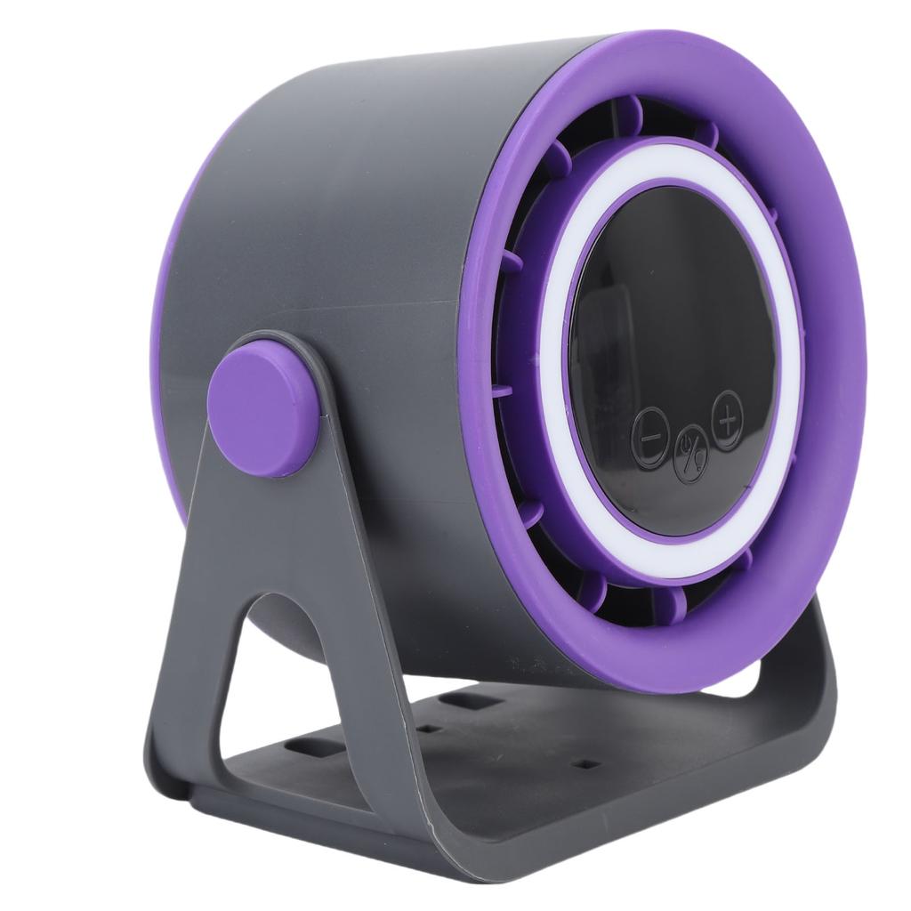 Desk Fan USB Rechargeable Quiet Portable Desktop Turbo Fan with LED Light for Office Bedroom Outdoor Camping