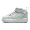 Nike Court Borough Mid 2 TD Pure Platinum Mint Foam Baby Sneakers Grey White CD7784-011
