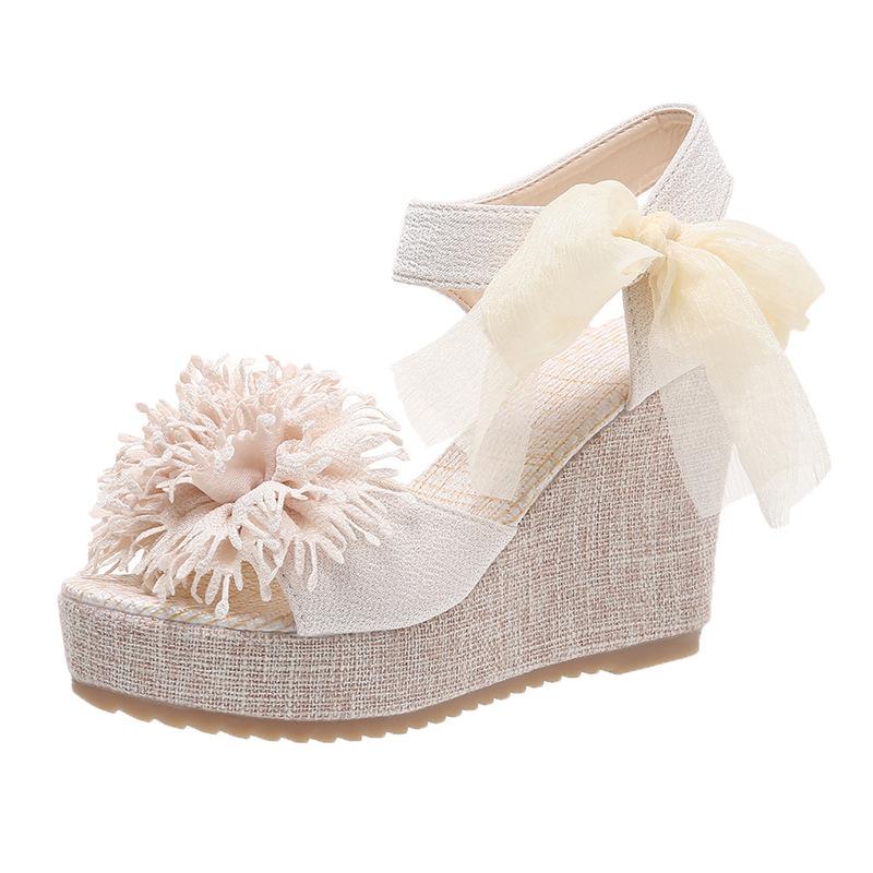 Sommer Frühling 2026 Mode Damen Plateau Keilsandalen Bequem Offene Zehenpartie Rutschfest Große Größen Schuhe für Damen 35-42 Damen Sandalen