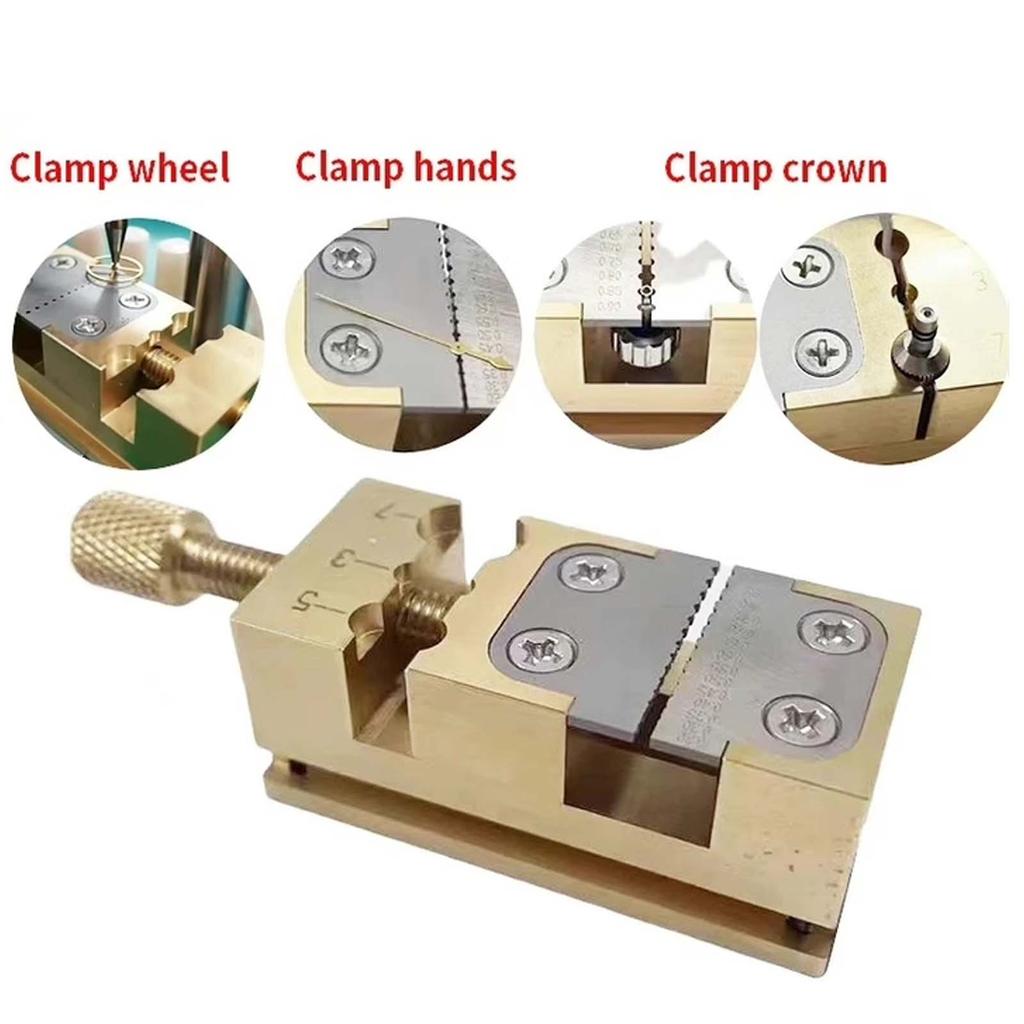 Precision Watch Repairing Clamping Table, Pointer Tube Clamp Wheel Vice Clamp Fixing Bench Clamp