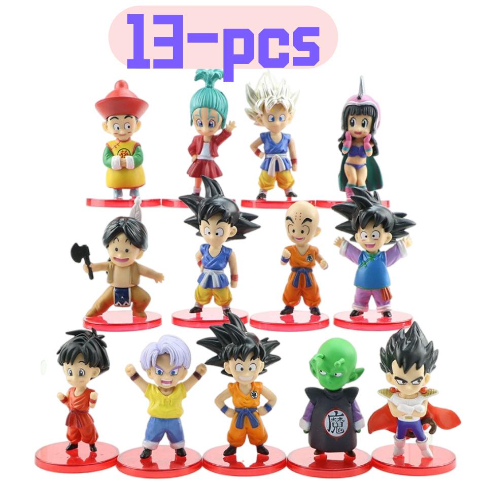 Dragon Ball Z Super Saiyan Son Goku Anime Figure Son Gohan Vegeta Broly Piccolo Majin Buu Set Action Figurine Model Gifts Toy