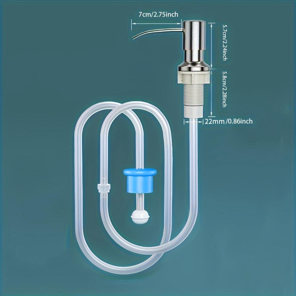 

Дозатор мила для мийки, вбудований в стільницю дозатор мила для мийки з набором подовжувальної трубки 40 дюймів, не потрібно наповнювати
